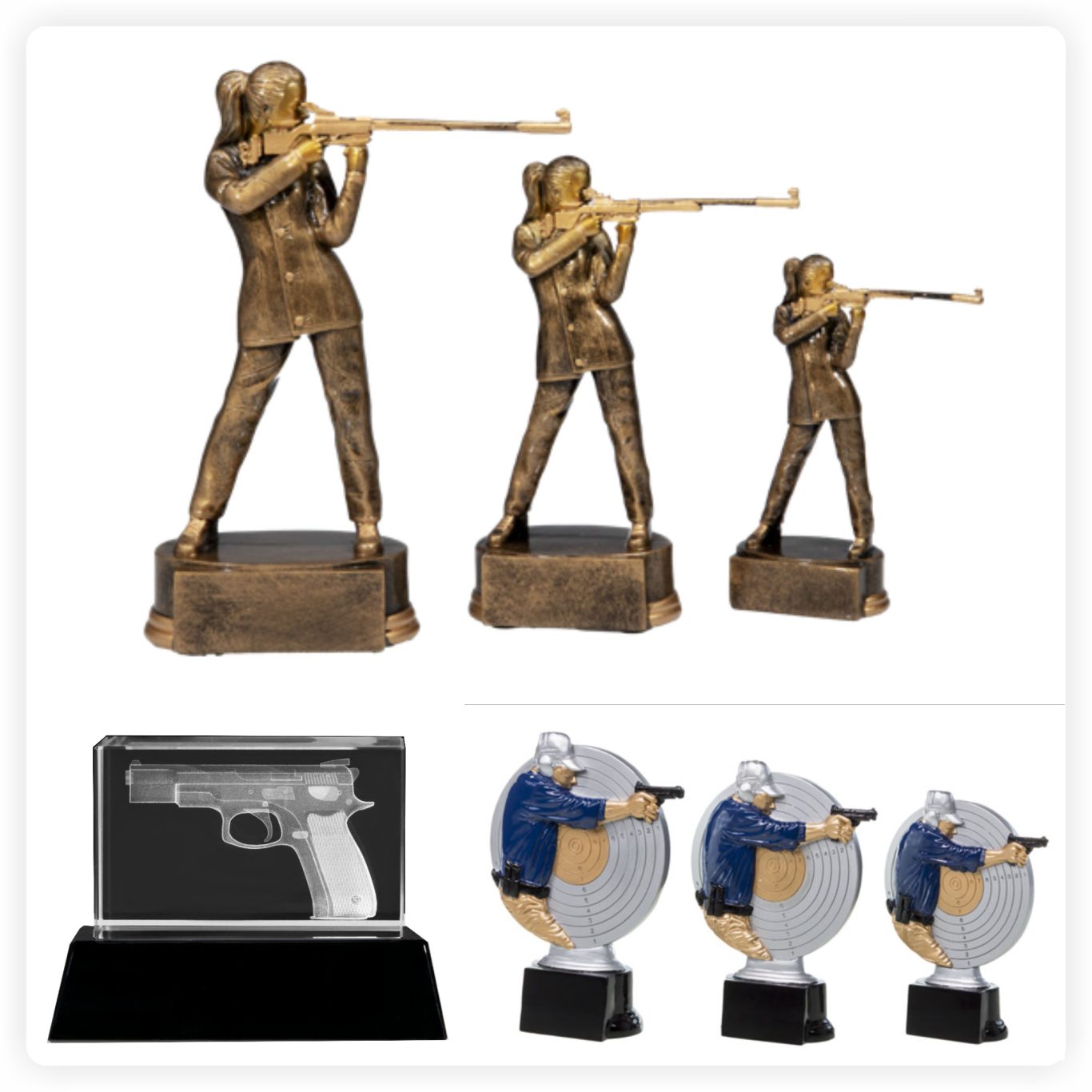 Schießsport Resinfiguren Resinfiguren und Trophäen mit Motiven aus dem Schießsport
