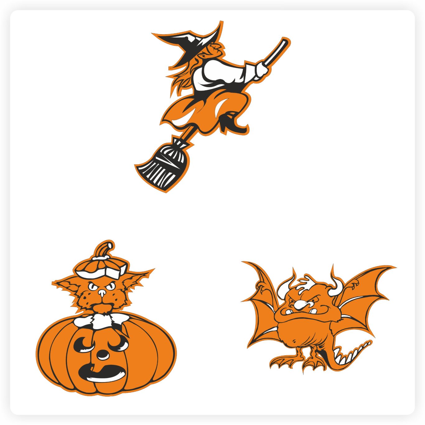 Sonnenfänger Halloween gelasert Sonnenfänger Halloween Motive aus weiß gelasertem Material mit feinen Details