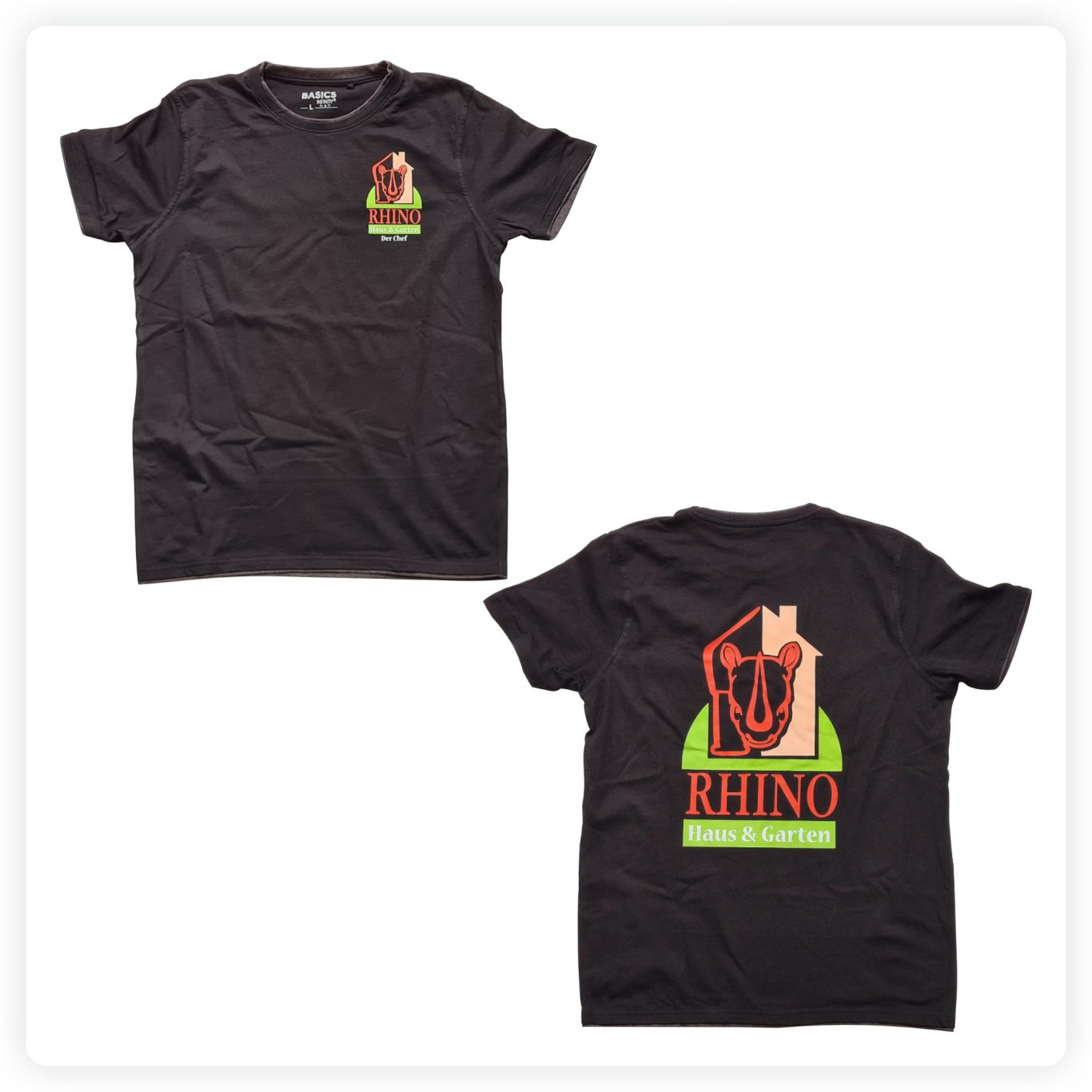 Vereinsshirts mit Logo T-Shirt mit individuellem Vereinslogo auf der Brust sowie großem Motiv auf der Rückseite.