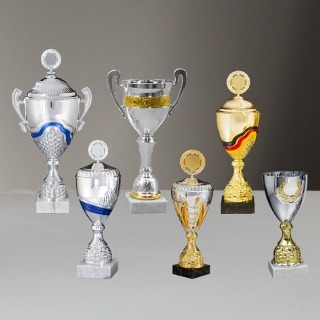 Exklusive Pokalserien aus Metall in verschiedenen Designs für hochwertige Sport- und Ehrenauszeichnungen