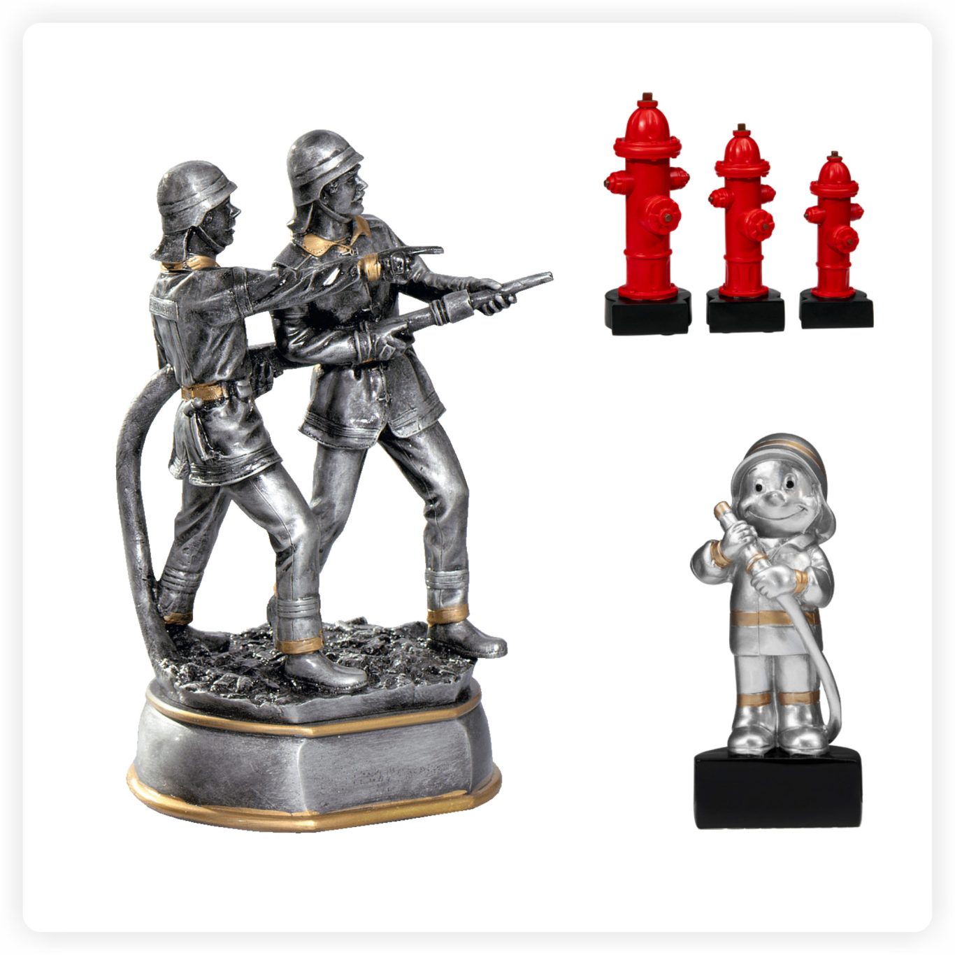 Feuerwehr Resinfiguren Resinfiguren und Pokale mit Feuerwehrmotiven