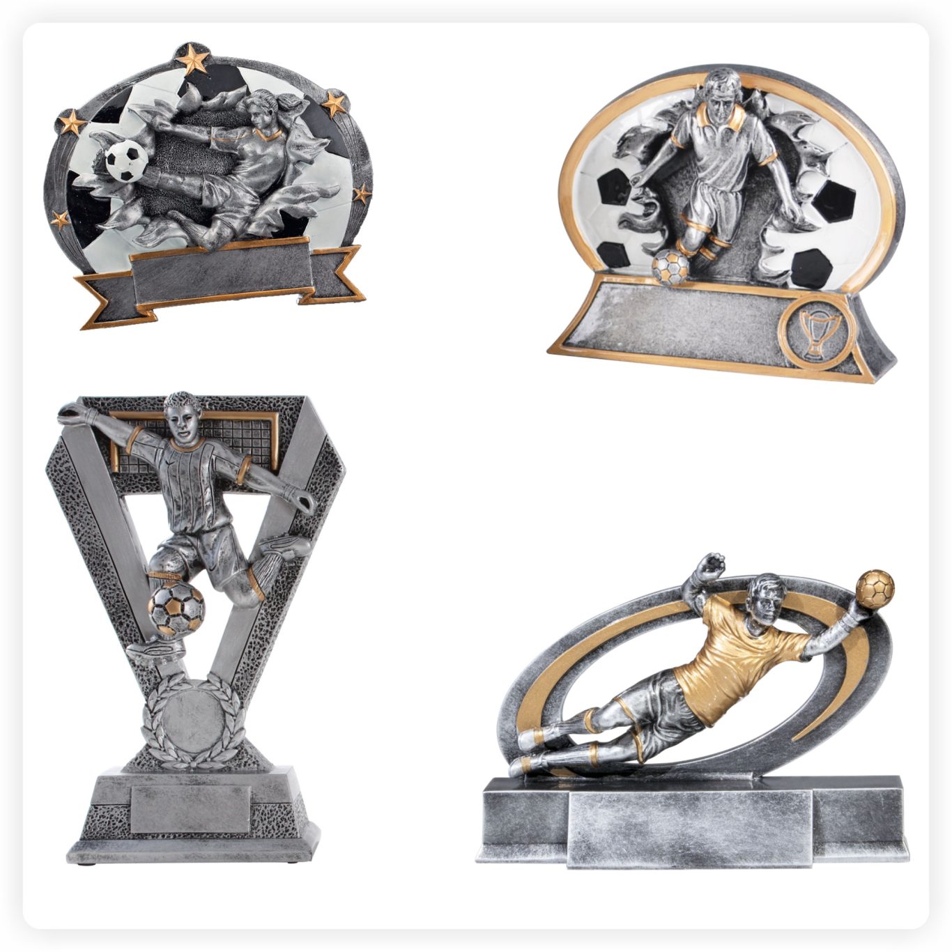 Resinfiguren Fußball Fußball Resinfiguren und Trophäen in verschiedenen Designs