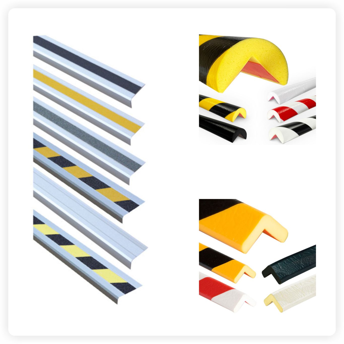 Betriebssicherheit Markierungen Markierungen für Betriebssicherheit wie Kantenschutz, Warnstreifen und Schutzprofile