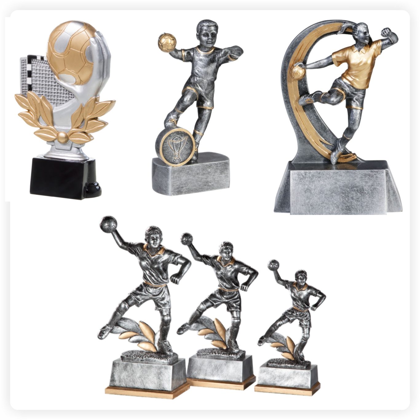 Handball Resinfiguren Resinfiguren und Trophäen mit Handballmotiven