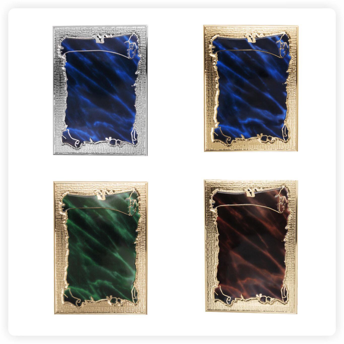 Gravurplatten & Targaplattetten für Ehrungen Dekorative Gravurplatte mit Marmoroptik für Vereins- und Ehrenauszeichnungen